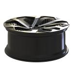 Cadillac Escalade 2016 22x9.5 1 Piece Forged Wheels Gloss Black Machined Spokes