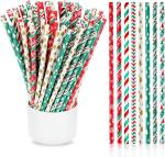 7.75" SGS Biodegradable Striped Straws