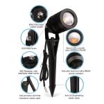 IP66 LED Garden Spot Light Waterproof Garden Spike Light Outdoor LED Ball Lamp