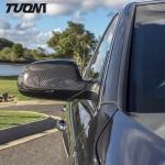 Rear View Carbon Fibre Side Door Mirror Cover For Audi Car Accessories
