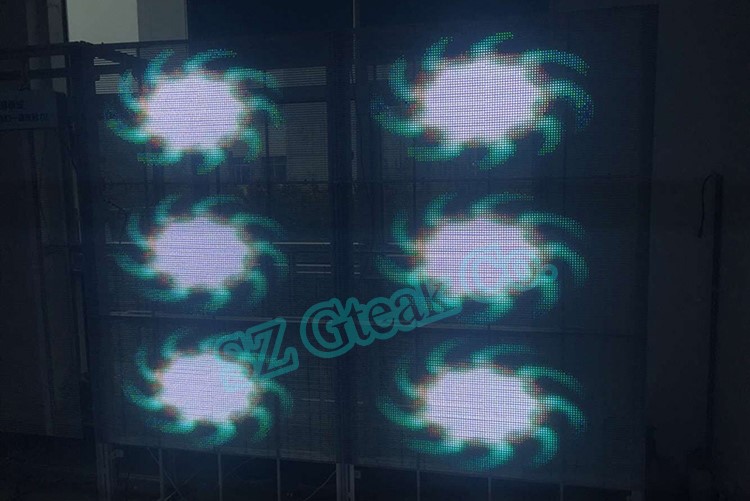 See through transparent led display window advertising