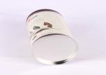 Slimming Cylinder Metal Coffee Tins , Metal Tins Box For Coffee Bar Packaging