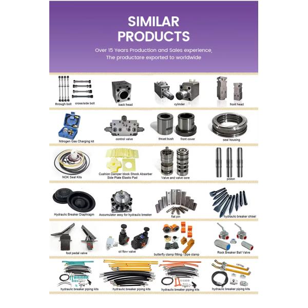 Hydraulic breaker parts diagram