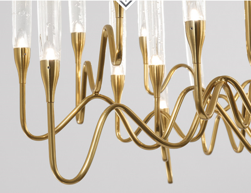 Luxury Crystal Chandelier Living Room Dining Bedroom Gold Silver Chandelier (WH-MI-414)