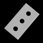 Tungsten Carbide Film Slitter Knife 43x22x0.4mm For Chemical Fiber Cutting