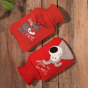 China 1000ml Rubber Hot Water Bag Thick Winter Hand Feet Warmer Water Bottle wholesale