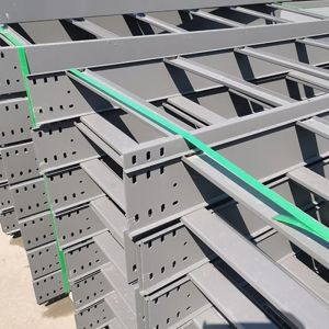 Silver Conduit Ladder Rack Cable Management Customizable And Fire Resistant