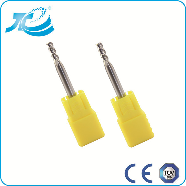 1mm 2mm Diameter 3 Flute End Mills For Aluminum Uncoated Carbide