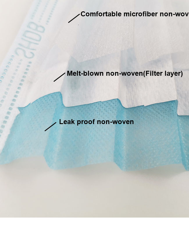 3 Layer Earloop Surgical Mask Single Use Face Mask Protection Against Virus
