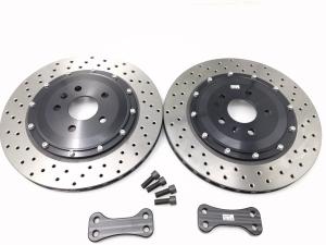 China W177 Rear Wheel 355x12mm Drilled Brake Disc Brake Bracket Center Hat wholesale