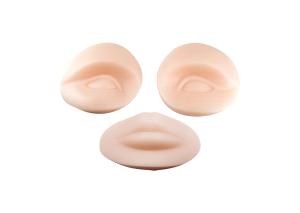 China Silicone Removable Permanent Makeup Practice Skin For Mannequin Head wholesale