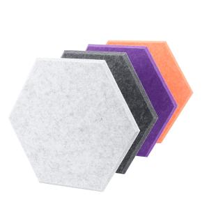 China Self Adhesive Sound Absorbing Hexagon Acoustic Wall Panels Polyester wholesale