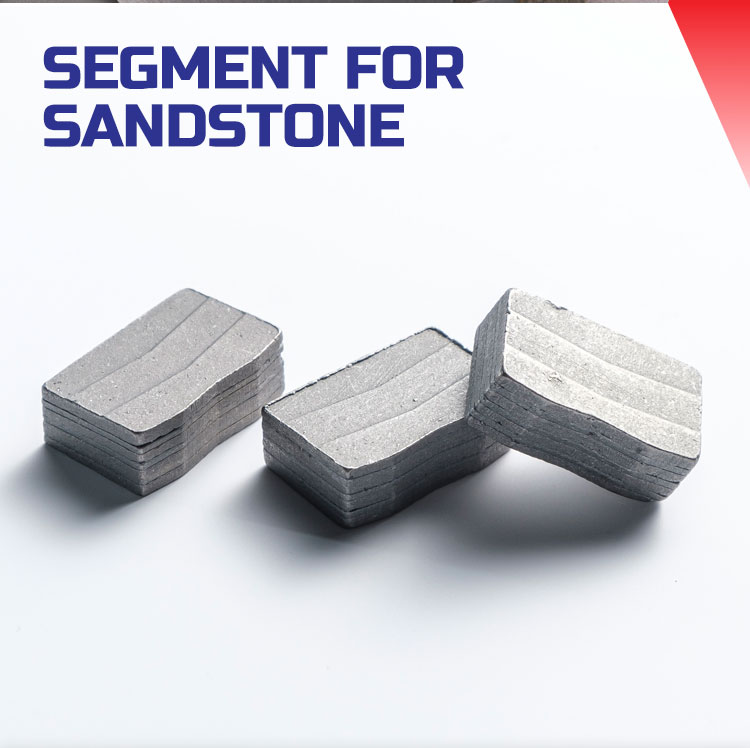 Sandwich Layer Segment Sandstone Stone Diamond Tips for Single Blade Machine 1200mm