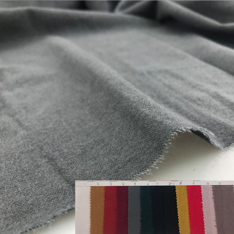 55 Inch Fleece Brushed Cotton Poplin Woven Fabric Roll 160gsm For Shirting