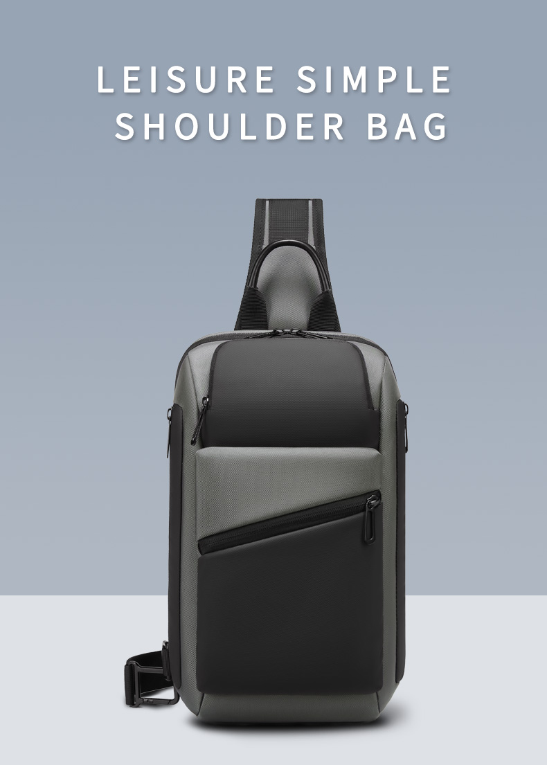 Casual Mens Sling Bag Single Shoulder Crossbody Bag Collapsible