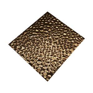 China Water Ripple Stamped Stainless Steel Sheet Anti Finger Print wholesale
