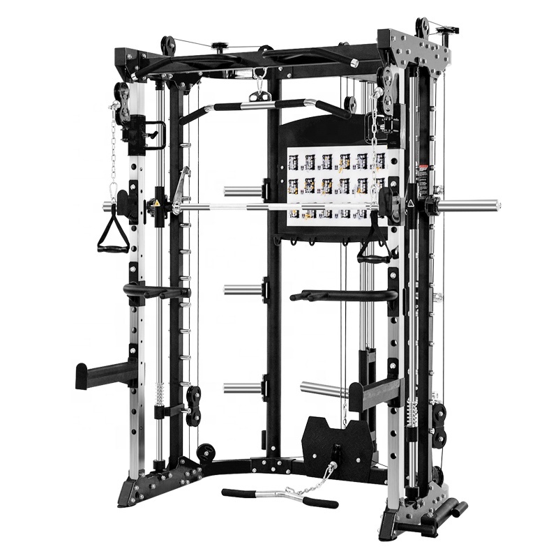 Chest Fly Rowing Squat Rack Multi Function Smith Machine Sport Fitness Equipment