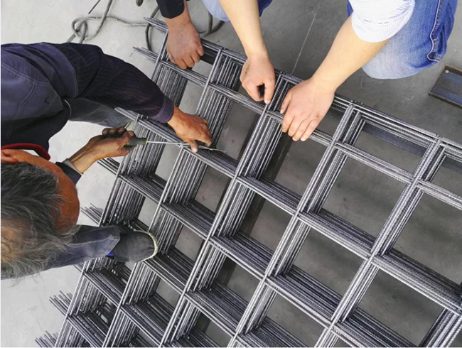 High Strength 200 X 200mm Hole Concrete Reinforcement Welded Wire Mesh Ribbed Steel