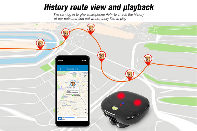 Smart Mini Pet GPS Tracker Micro Positioning For Walking Dogs