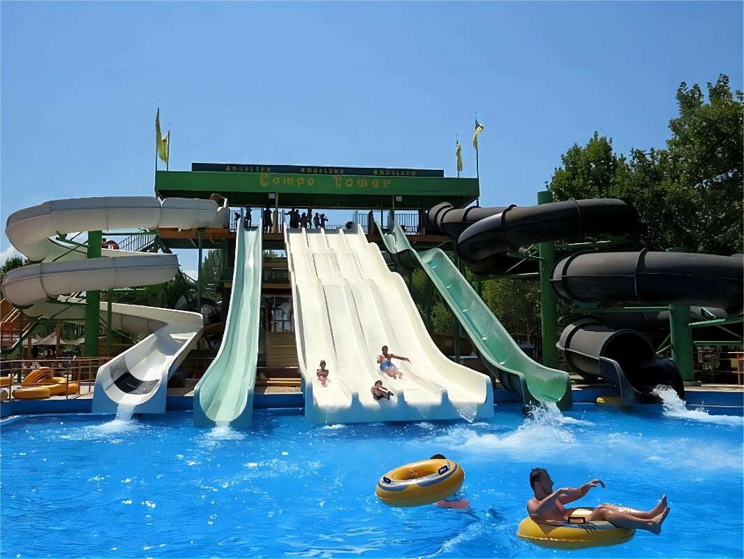Adults Water Park Playground Equipment Amusement Fiberglass Slides
