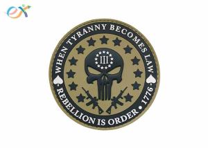 China Squad Pvc Morale Patches Men ' S Three Percent Tyranny Punisher Liberty wholesale