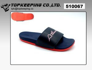 China Navy Foot Wear Adult Sliders Soft PU Sole Slide Slipper wholesale