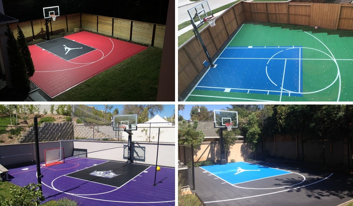 Customised Water Repellent Interlocking Outdoor Badminton Basketball Flooring Sport Court Tiles