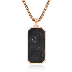 China Anniversary Men Forged Carbon Fiber Pendant Gold and Green Prayer Choker wholesale