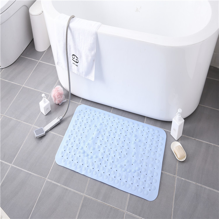 Waterproof Quick Drainage PVC Bath Mat Shower Tub Floor Mat