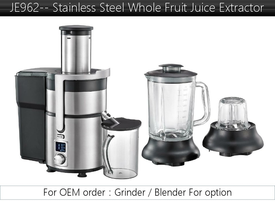 JE962 Stainless Steel High Power LCD Screen Juice Extractor