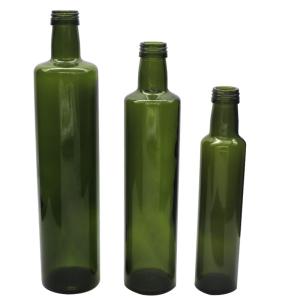 China Black Screw Cap Glass Olive Oil Bottle Steel Pourer Customized Capacity wholesale