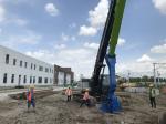 Construction 15m Excavator Mounted Pile Driver Cast Steel Fixture