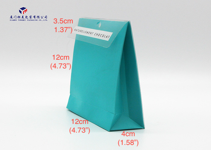 0.25 - 0.4mm Thickness Custom Plastic Box Packaging Paper Box With Clear Plastic Front