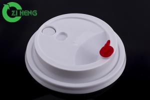 China Paper Cup Round Plastic Drink Lids Non Spill Heat Resistant Diameter 90mm wholesale
