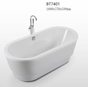 China Sanitary Ware Freestanding Acrylic Jacuzzi Best Selling Bathtub (BT7401) wholesale