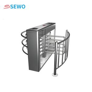 China SUS304 Half Height Turnstile Gate Semi Automatic Waist High Turnstile 45people/min wholesale