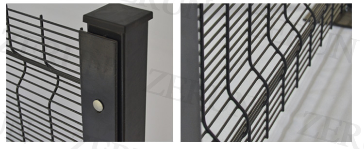 anti-climbing fence clearvu 358 security fence,low price invisible security pvc coated clearvu 358 fence