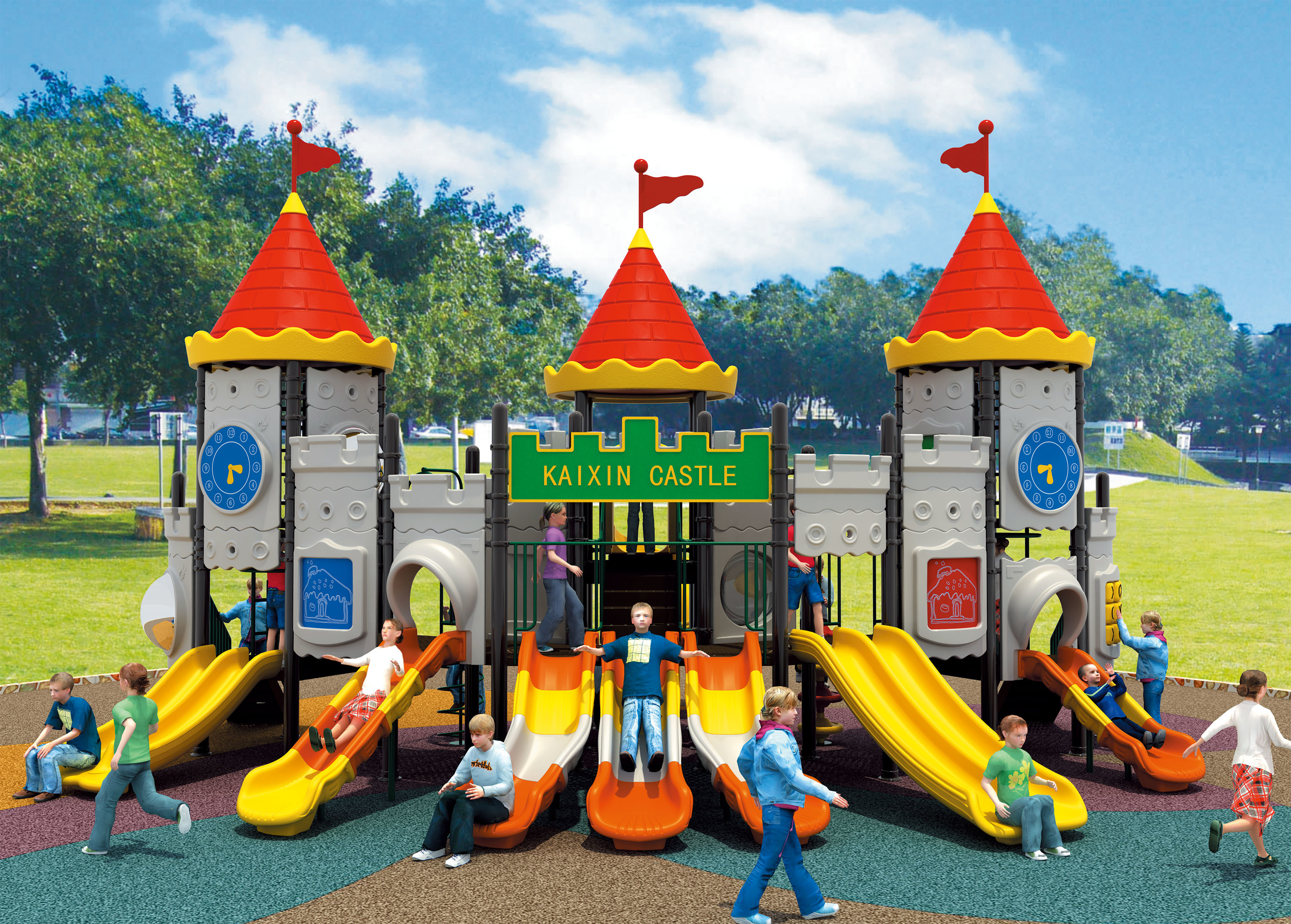 outdoor playground equipment for home, park swings and slides, kids outdoor play equipment