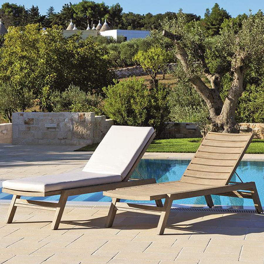 Aluminum Brown Rattan Sun Lounger Rattan Garden Furniture Sun Loungers
