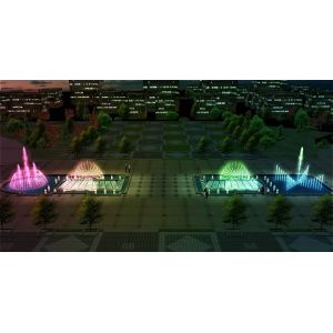 LED multi-media music dancing water fountain