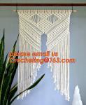 Macrame Wall Art Hanging, Tapestry Wedding Decoration, Bunting Banner knitted,