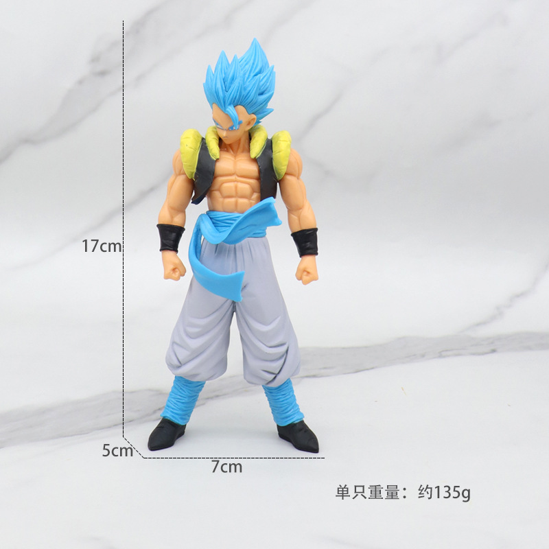 DBZ Blue Gogeta Zamasu Vegeta God SS Action Figure Doll Toy featuring Blue Hair Vegetto