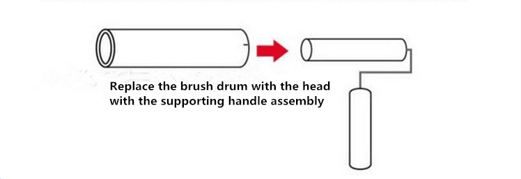 Multiple Sizes Sticky Dust Roller Lint Remover Roller Polyethylene Film Base Material 400D