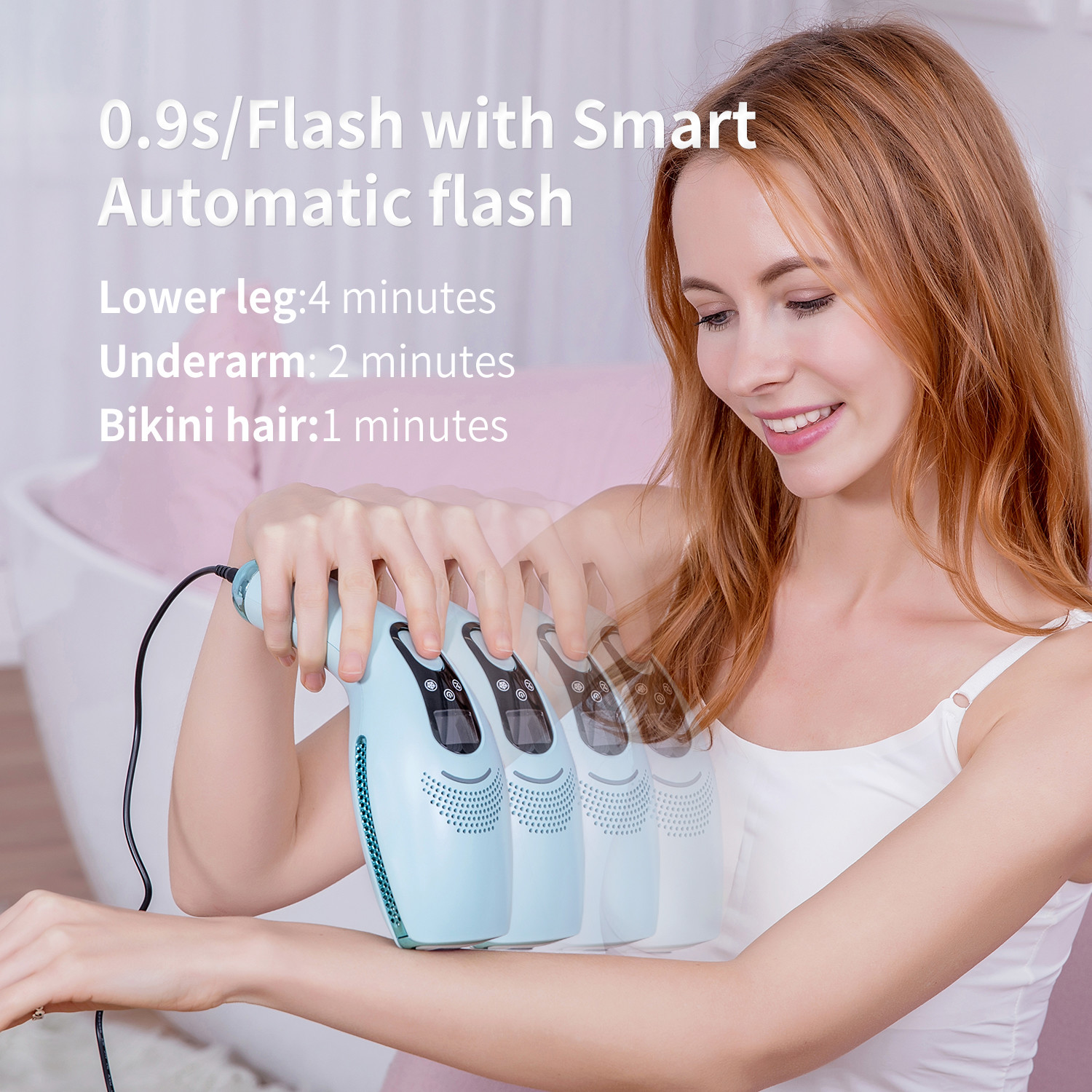 Deess new cooling ipl automatic portable hair removal device