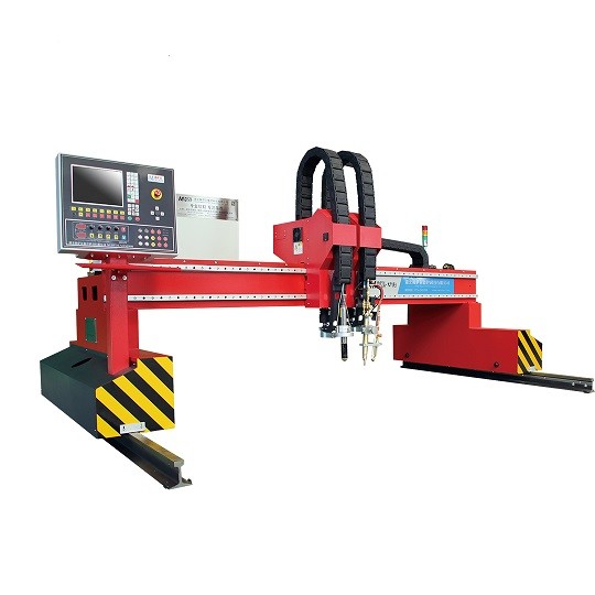 Plate Gantry CNC Plasma Flame Cutting Machine Double Drive Carbon Steel 5000mm