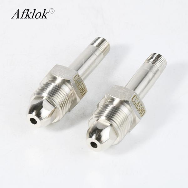 ISO9001 CE Certified Nickel-plated Brass Cylinder Connectors for Gas Medium