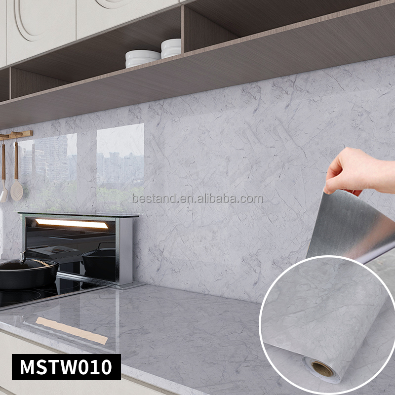 Hotel Wall Decoratin Mildrew Proof Stickers for Kitchen Stove Counter Top Cabinet Furniture Renovation DIY Installation