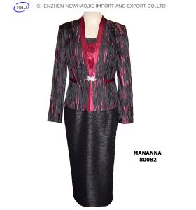 China colour combination suits &amp;jacket and skirt suits wholesale