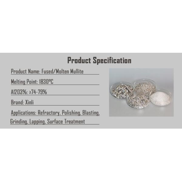 Refractory Raw Material Fused Mullite Smelting Blast Furnace Electro Fused Mullite 72% Min Al2O3 Used in Glass