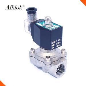 China Direct Acting Low Voltage 12V DC 1 inch Stainless Steel Water Solenoid Valve wholesale